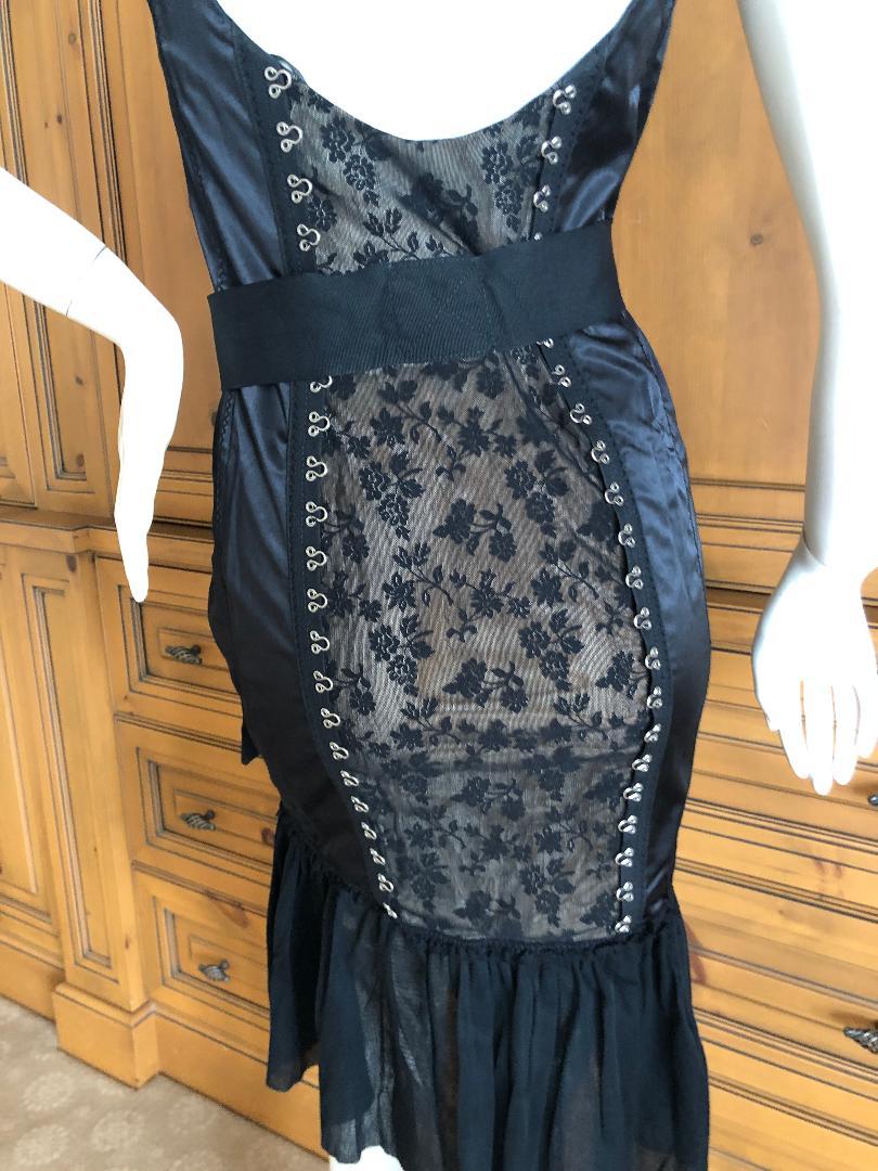 Vintage Black Corset Dress